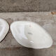 Duo of old plates Condé Longchamp – Terre de Fer, floral decoration & in