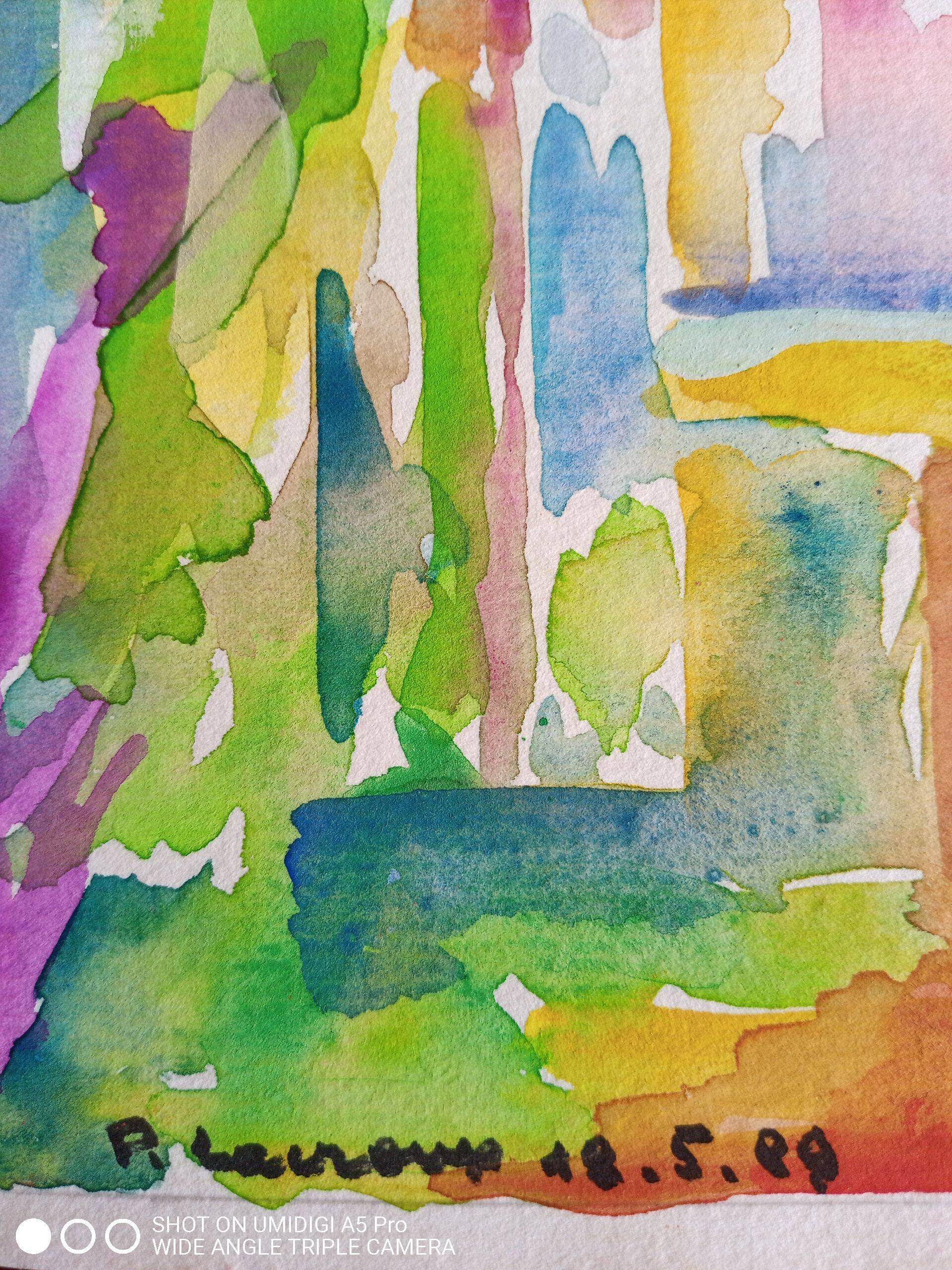 Pierre Lacroux (1909-1993) Gouache on paper 24 x 32 cm - from 1989 - (291)