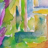 Pierre Lacroux (1909-1993) Gouache on paper 24 x 32 cm - from 1989 - (291)