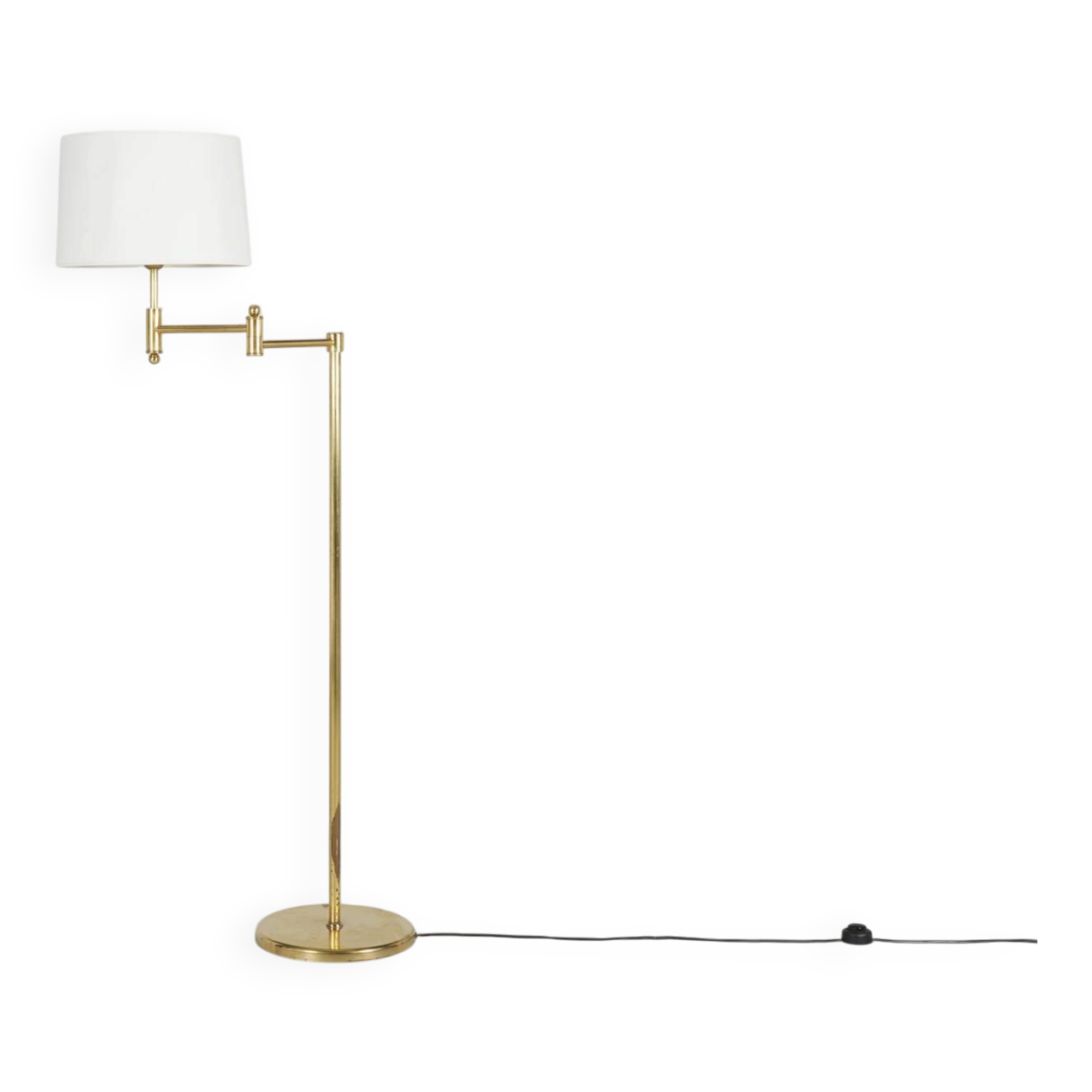 Brass reading lamp circa 1980