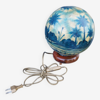 Lampe à poser veilleuse globe lumineux désert oasis