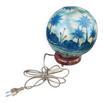 Lampe à poser veilleuse globe lumineux désert oasis