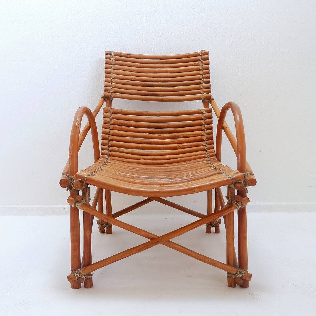 Vintage Bamboo armchair - 20th