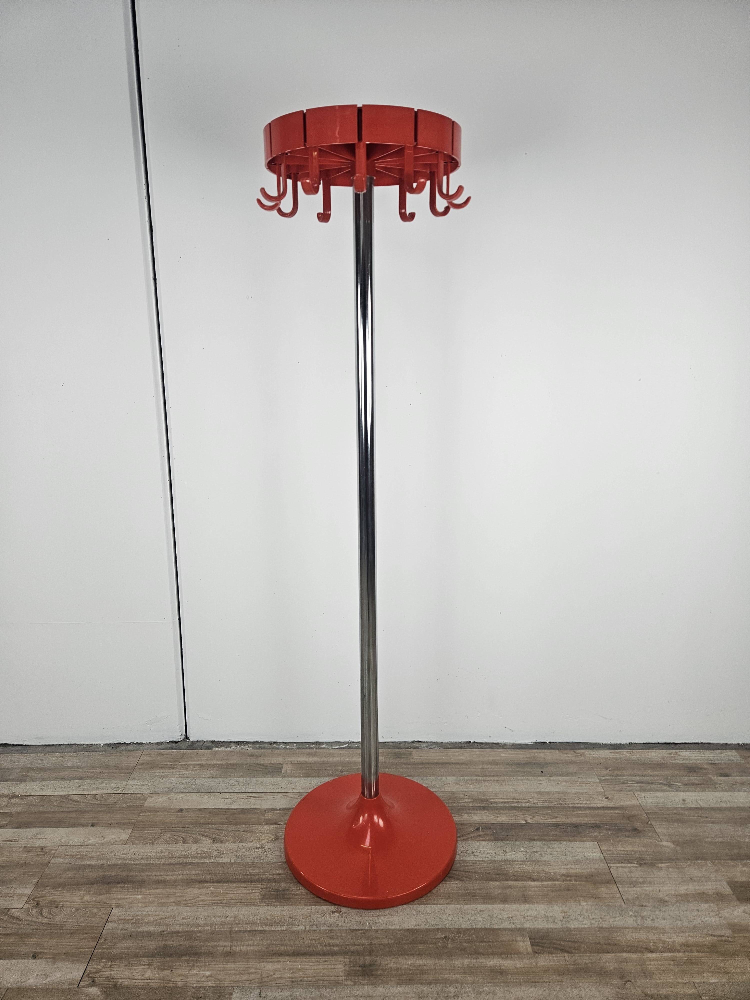 Space Age Plastic and Steel Coat Rack by Dal Vera from the 70s