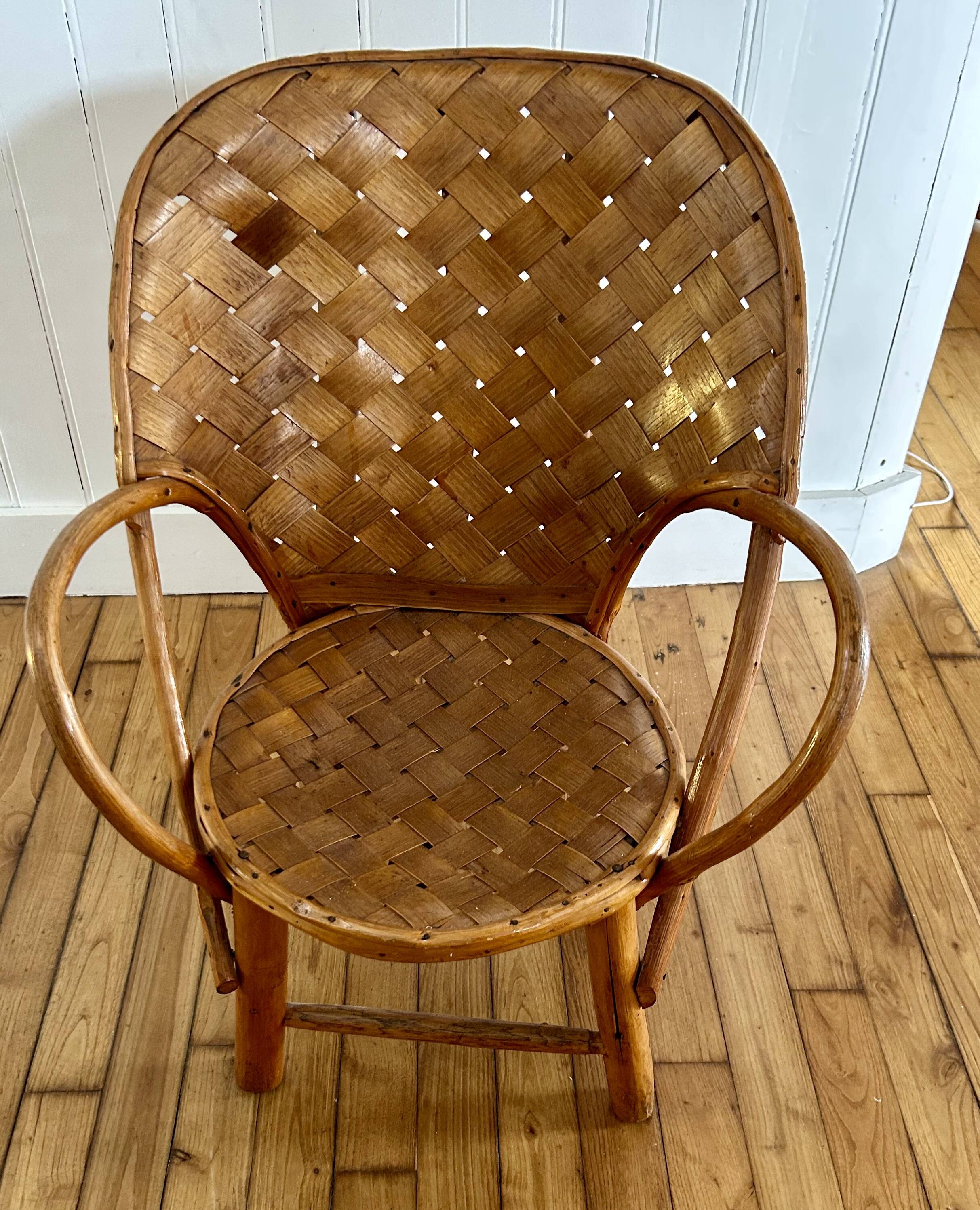 Child's rattan armchair