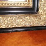 Old gilded mirror Napoleon III style