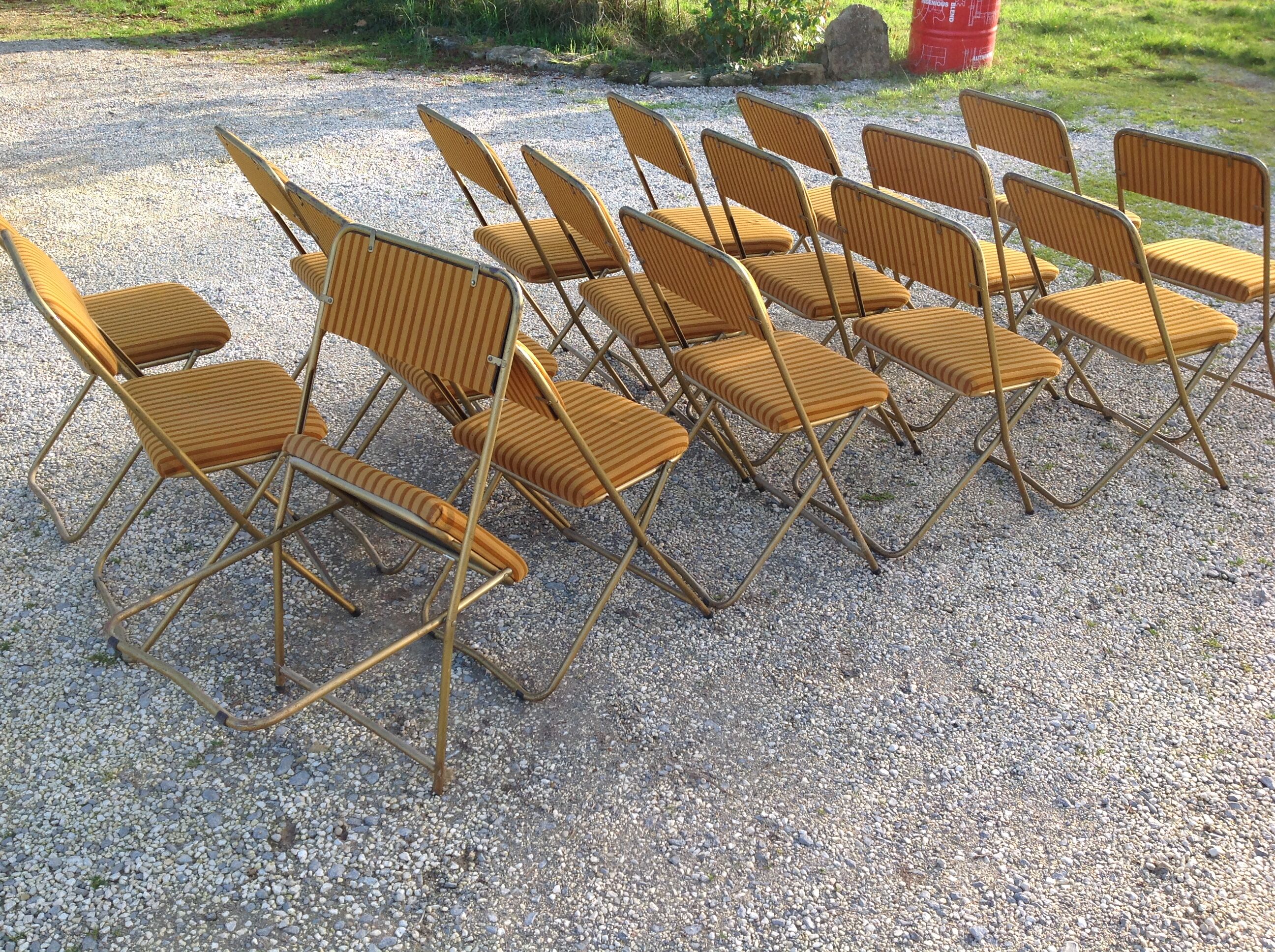 Lot of 17 lafuma chairs