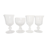 Set of 4 matching glasses, 19th