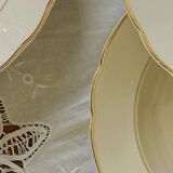 Set of 6 deep plates in old earthenware, cream and gilding, Villeroy and Boch ACC-7147