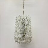 Spectacular Murano glass flower chandelier by Venini for VeArt, Italy 1970s