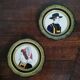 Pair of plates Henriot Quimper couple of Bretons