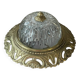 Vintage brass and chiseled glass ceiling light
