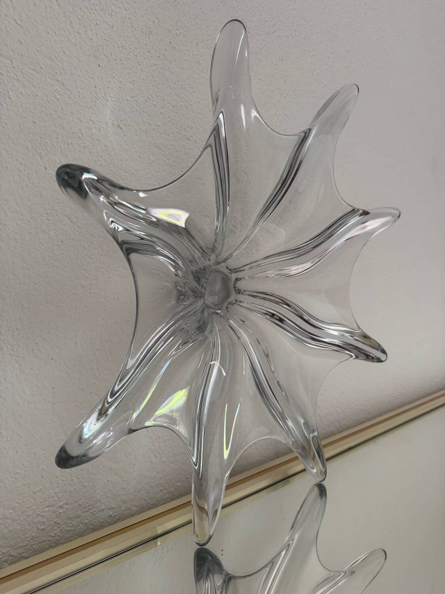 Coupe étoile en cristal de Vannes, années 60