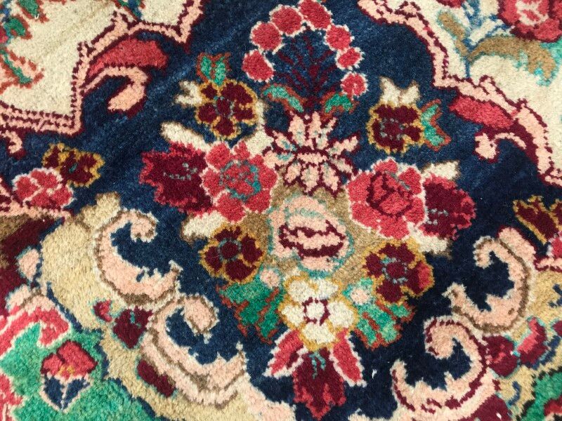 Persian vintage mahal rug handmade 258x373 cm