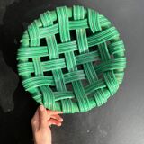 Woven ceramic basket