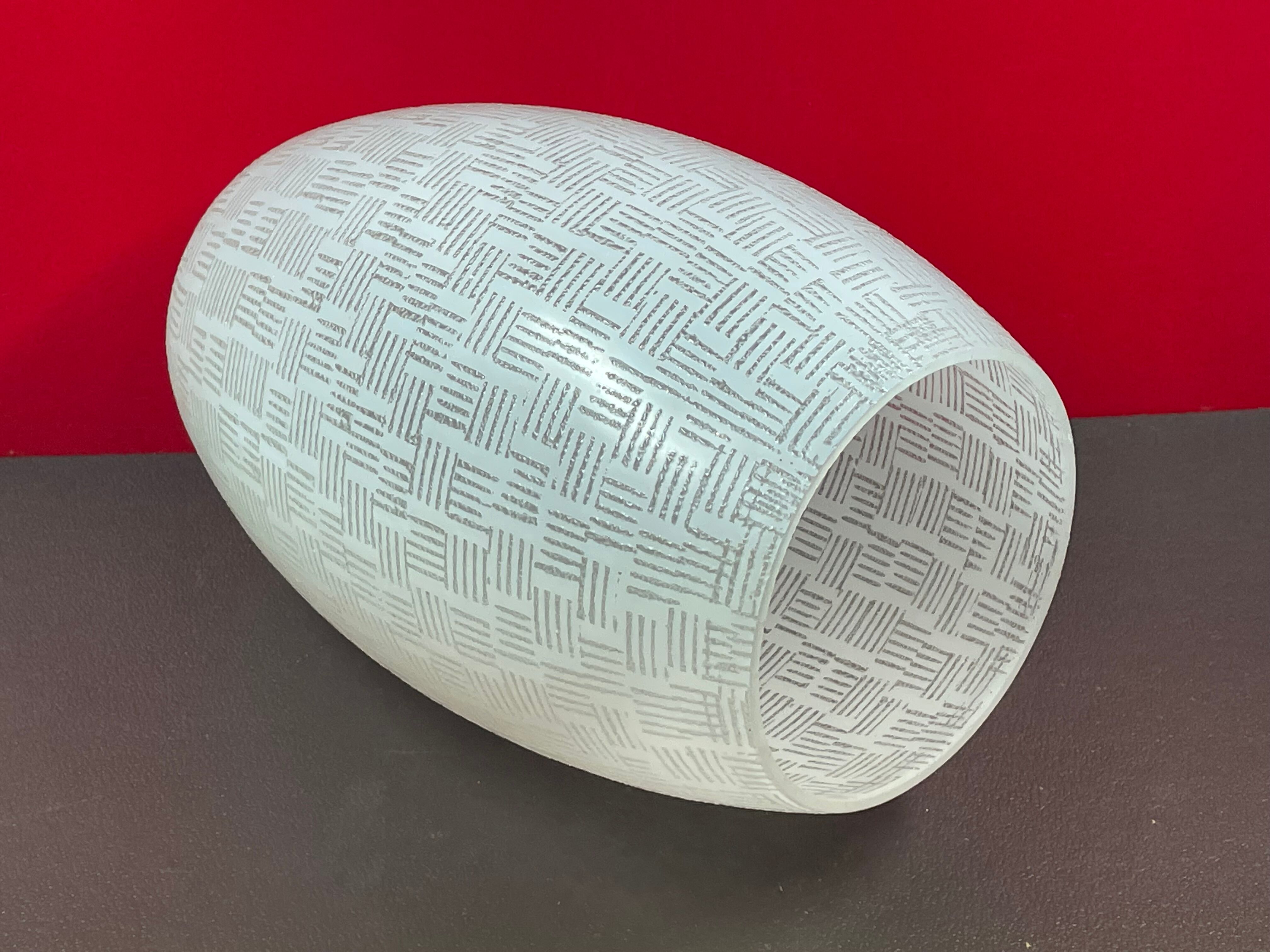 Lampshade ceiling lamp glass year 70