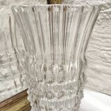 Cut glass vase with diamond points