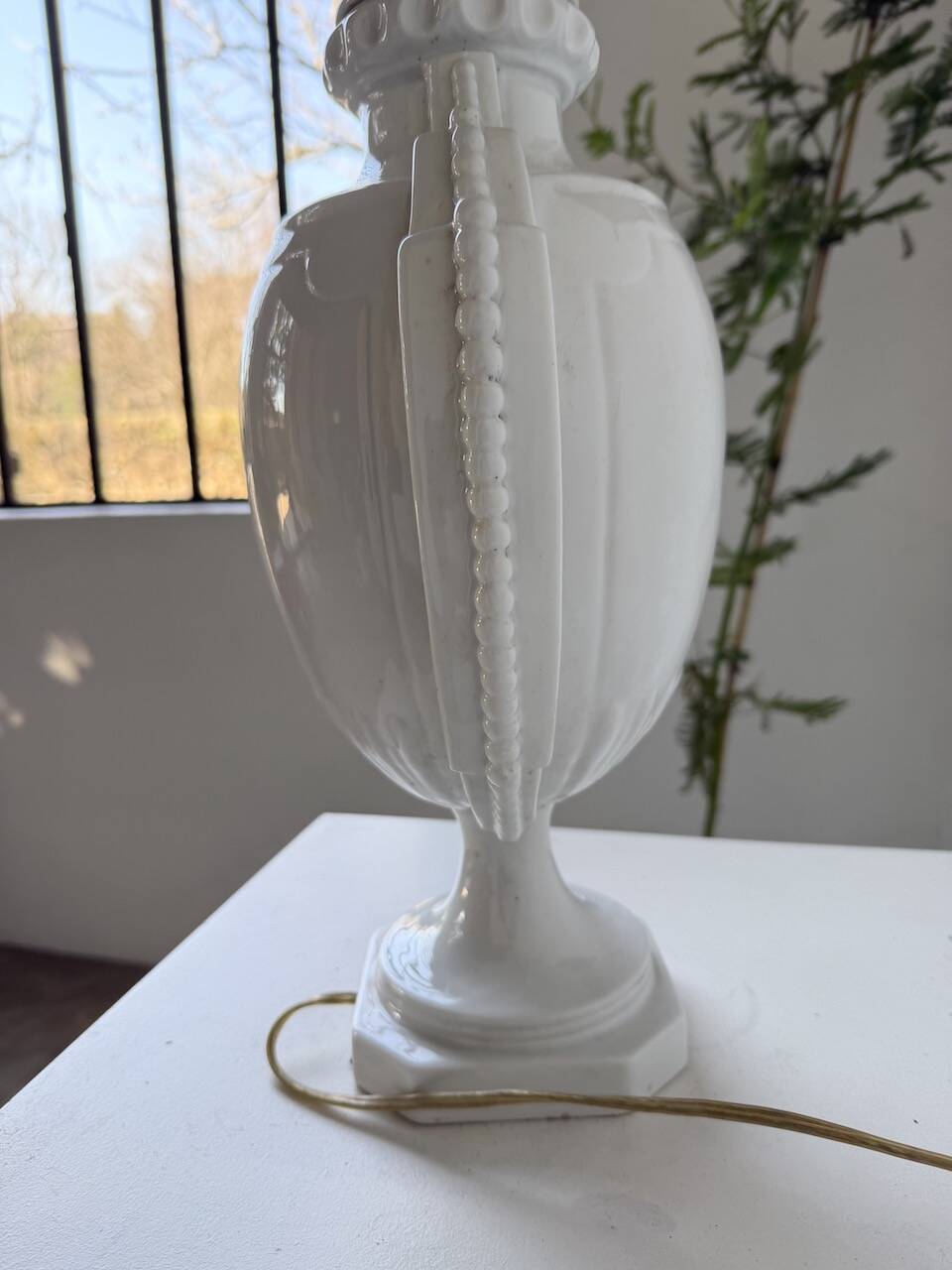 1940s ceramic lamp base