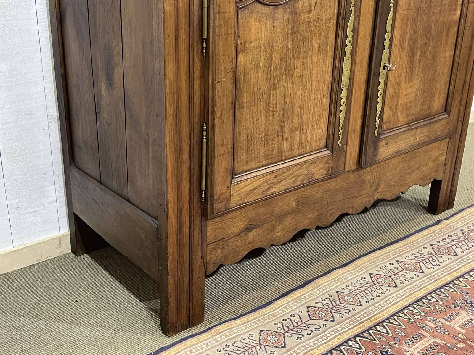 19th century Breton 4-door chestnut sideboard