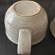stoneware teapot and cups