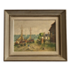 Charles Vaniscotte: oil painting on canvas / port in Brittany