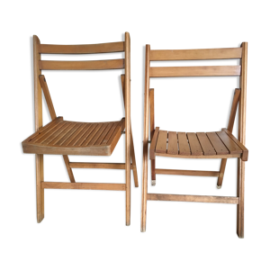 Lot de 2 chaises pliantes