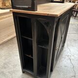 Black patinated bar back