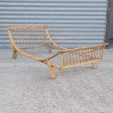 Ondaflex rattan bed 1960