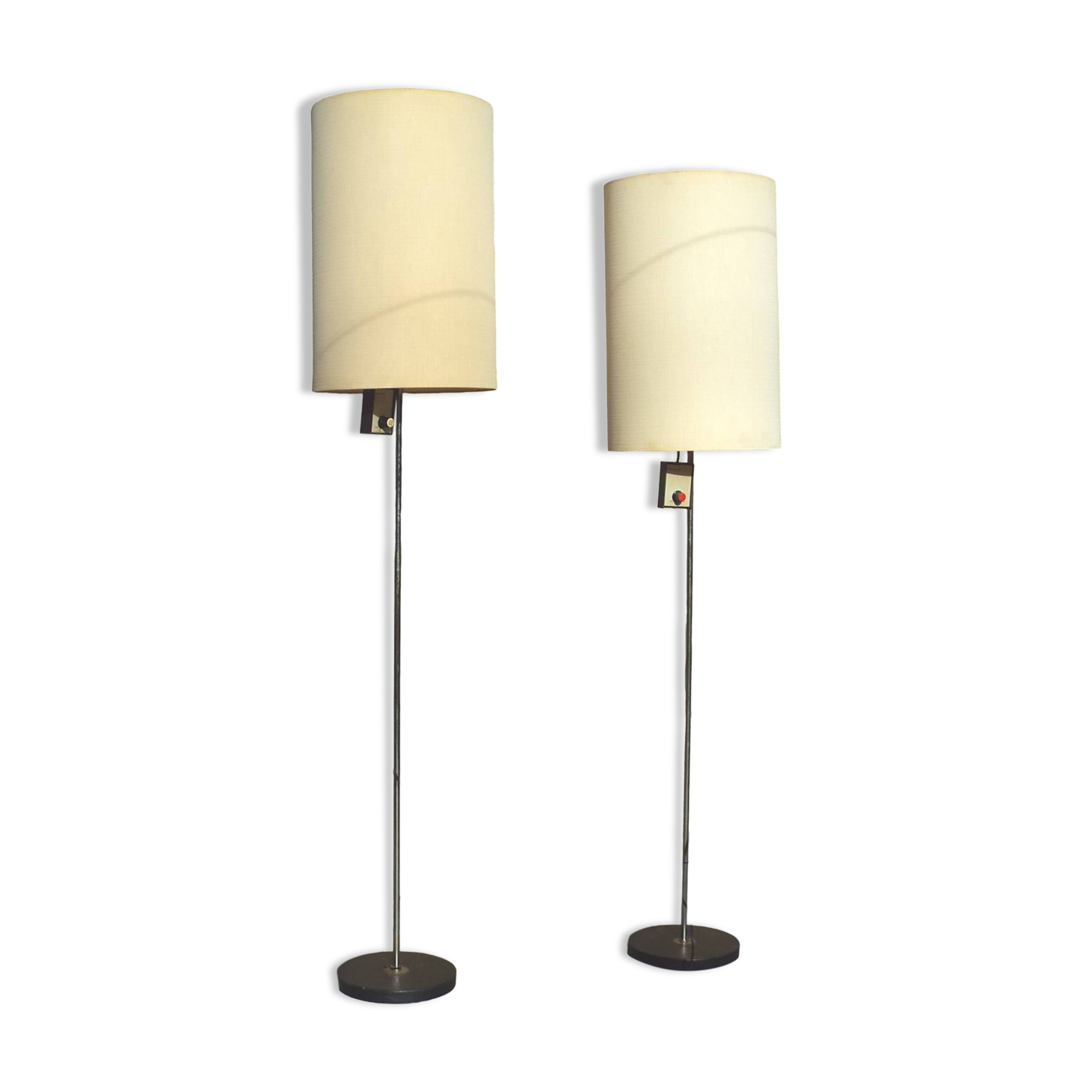 2 60s floor lamps