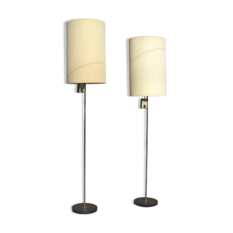 2 60s floor lamps