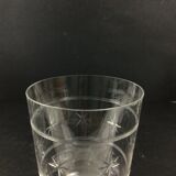 Set of 6 water glasses and 6 crystal wine glasses XIXth