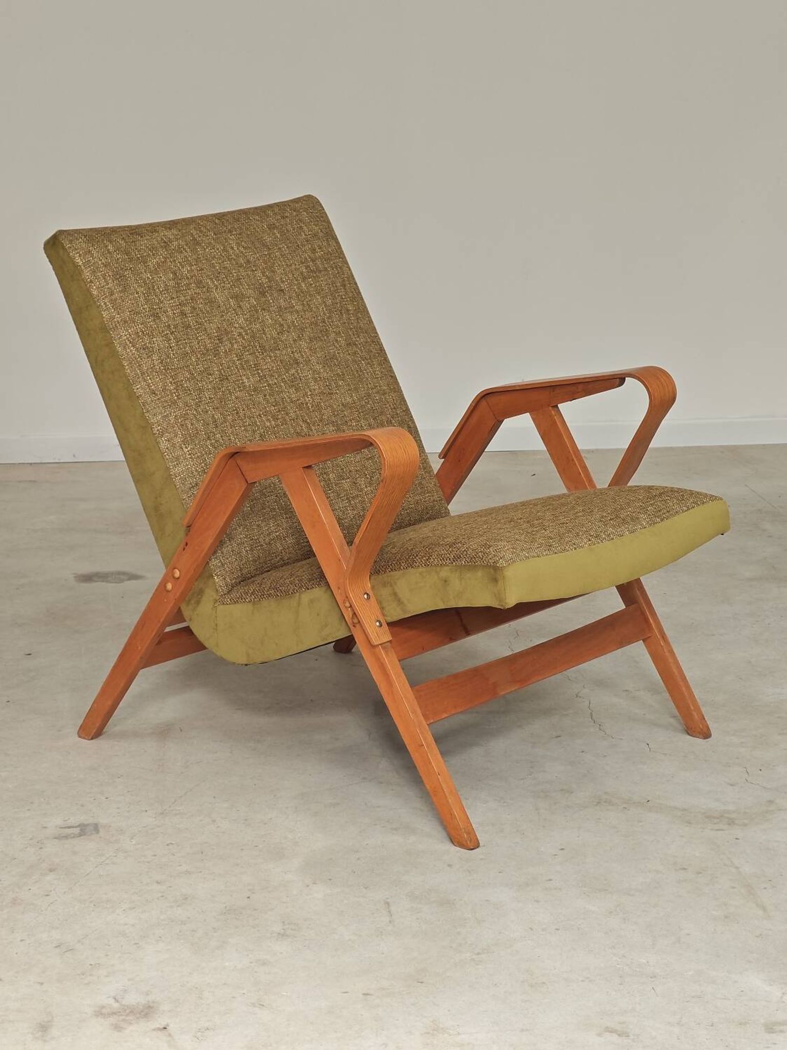 Pair of armchairs restored by Frantisek Jirak for Tatra Nabytok 1960