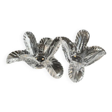 Vide poche en cristal palmier, années 70