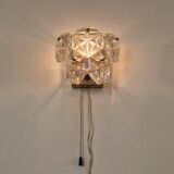 Rare Midcentury Glass Wall Lamp in Style of Kinkeldey, 1960s.