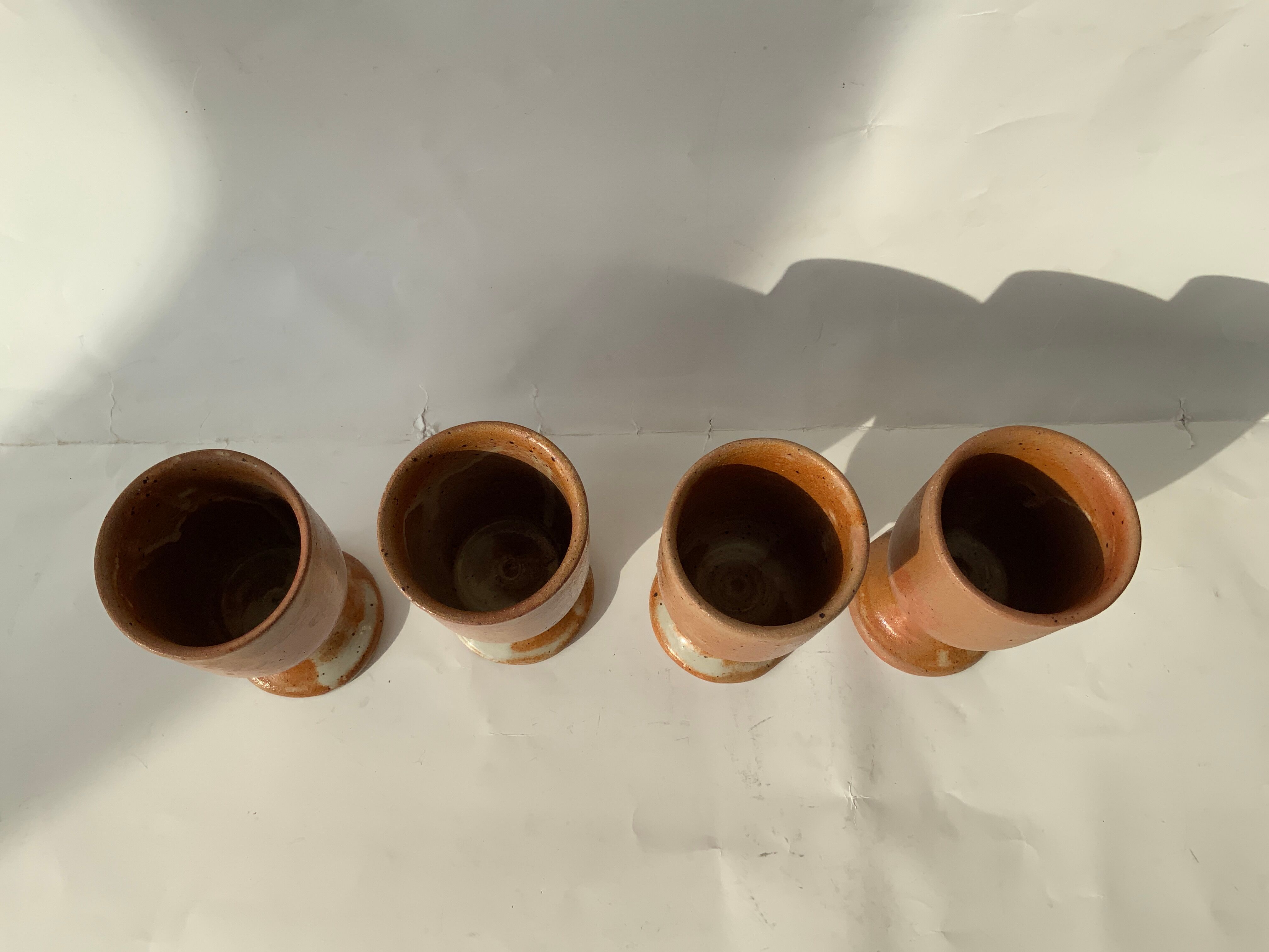 Selency x Monoprix Croisé Laroche pink stoneware mugs