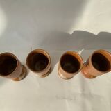 Selency x Monoprix Croisé Laroche pink stoneware mugs