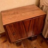 Old black marble chest of drawers