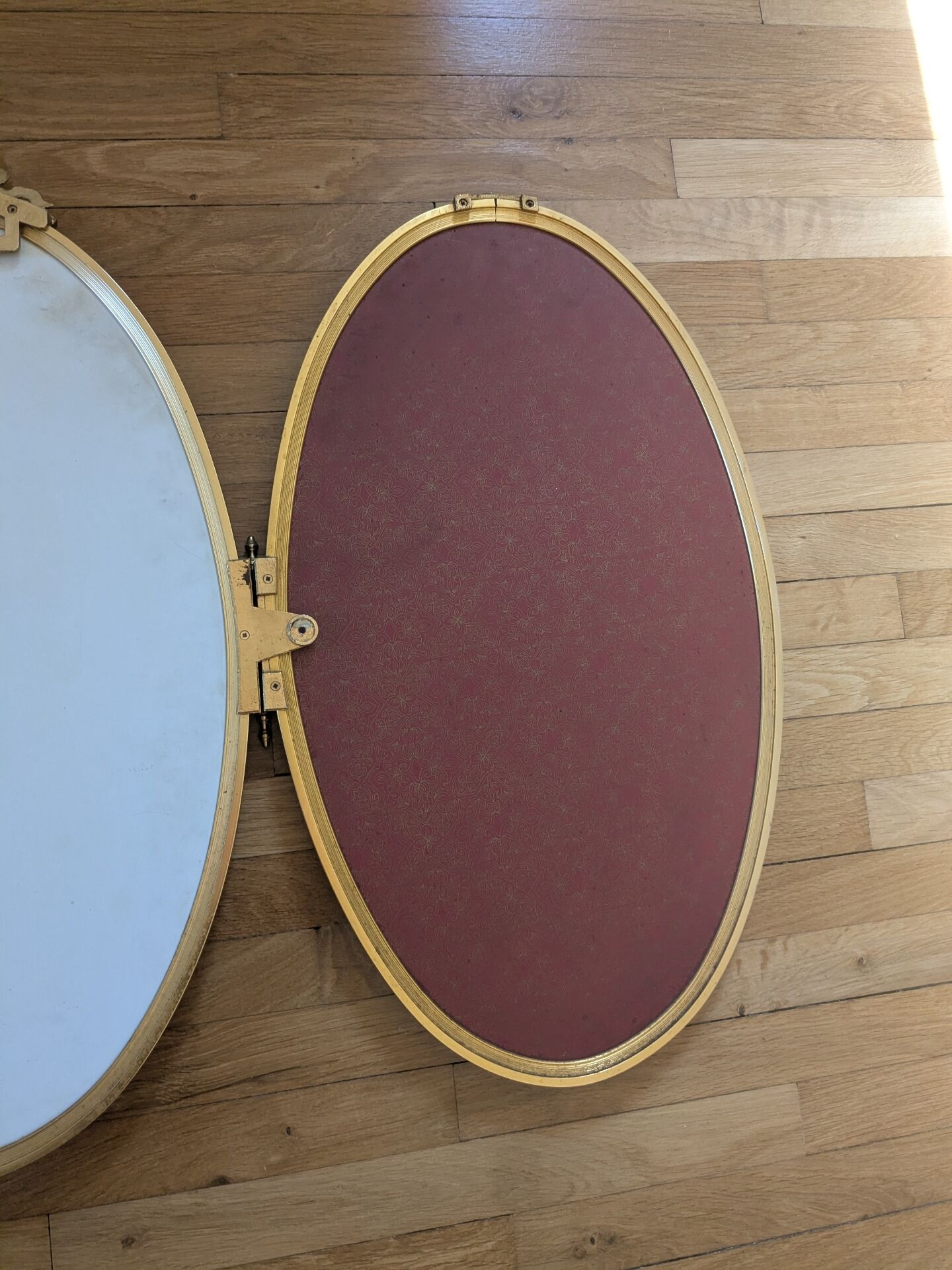 Louis XV style triptych mirror
