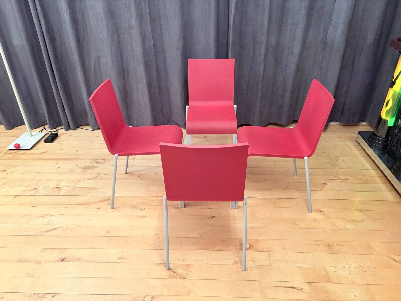 Model .03 stackable chairs by Maarten van Severen for Vitra, Switzerland, 2011, set of 4