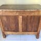 Commode en chêne et marbre rose années 50