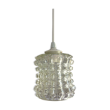 Structured glass bell lamp / vintage 60s / 70s