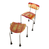 Italian Contemporary Broadway Chair & Stool by Gaetano Pesce, 1993