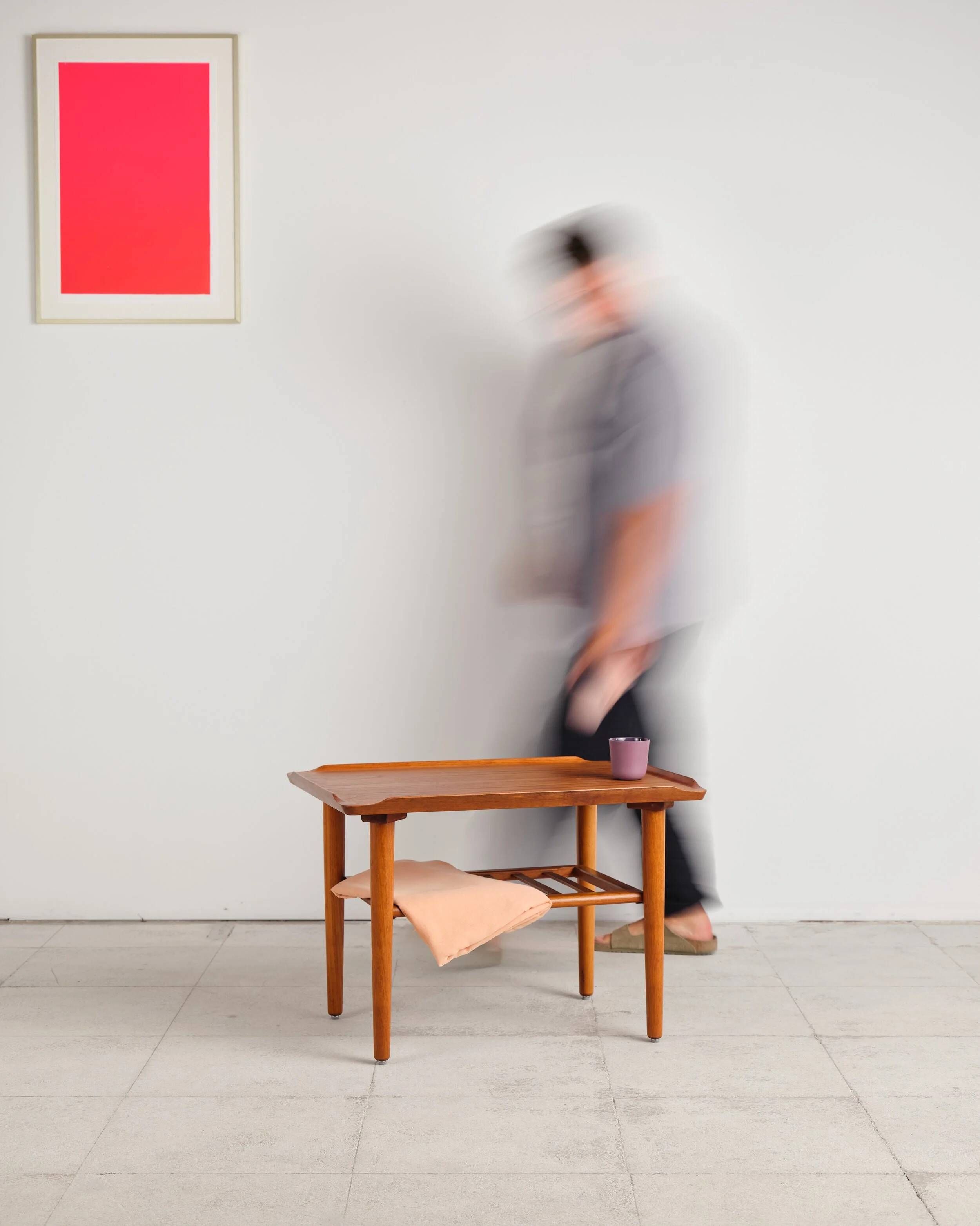 Teak coffee table by Holger Georg Jensen for Kubus, Denmark, 1960s.
