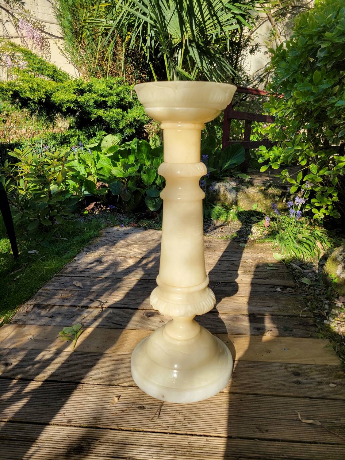 Alabaster pedestal column, 19th century