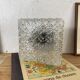 Square wall light ceiling fixture transparent glass