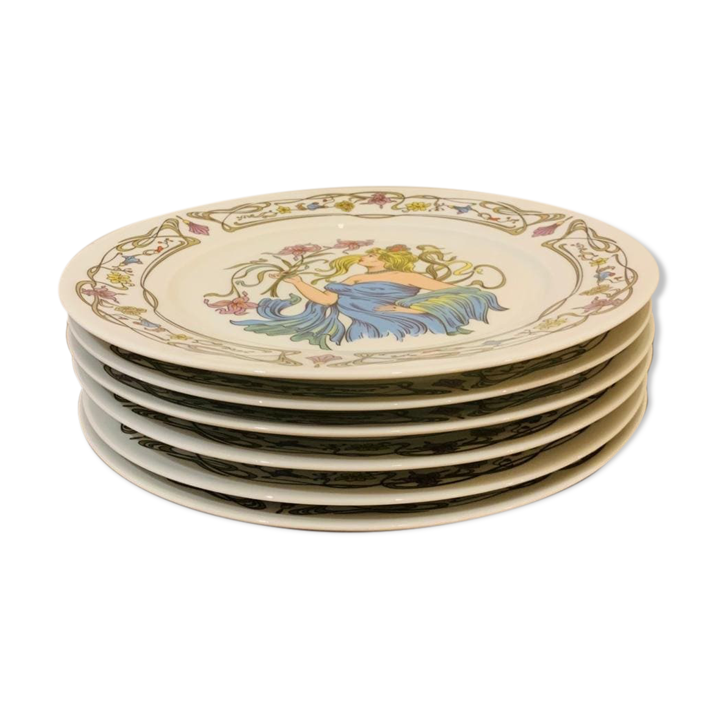 6 Limoges plates