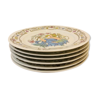 6 plates, limoges