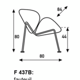 Fauteuil Orange Slice Pierre Paulin