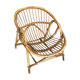 Vintage adult rattan armchair basket