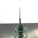 Hanging old design green metal cerclage vintage 70s